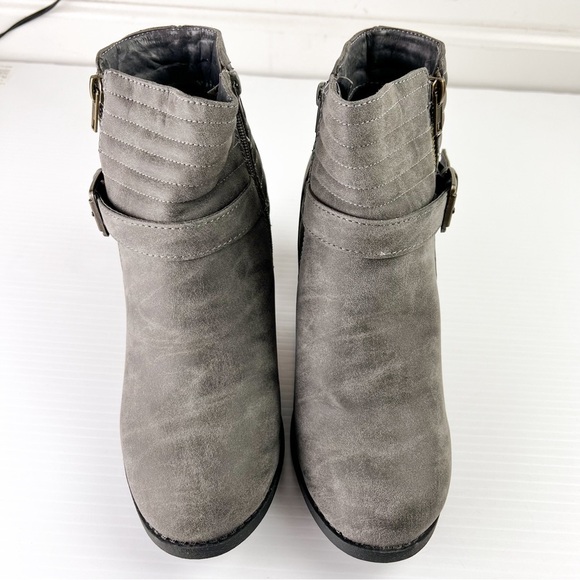 Twisted Jasmine Women's Ankle Boots Side Zip Stacked Heel Grey Size 10 - Picture 4 of 9